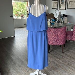 NWT Dress the Population blue dress.